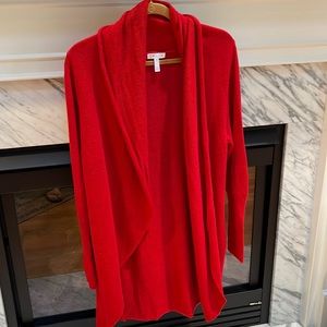 Leith Circle Red Cardigan. Size Small.